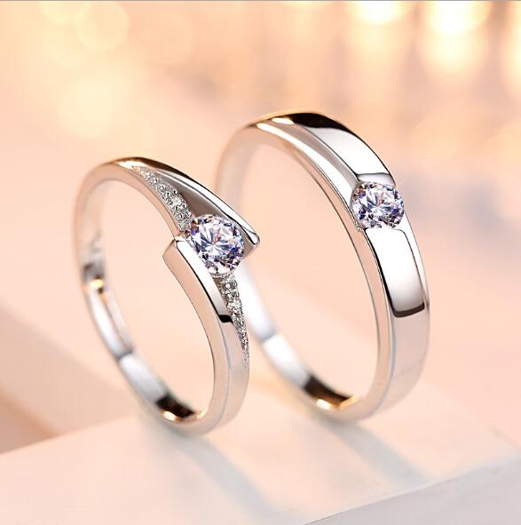Diamond Marriage Letter Rings: His & Hers- Low Stock