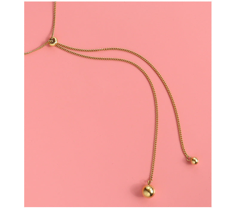 Leather Chain Ruff: Canula Chomel Necklace- Low Stock